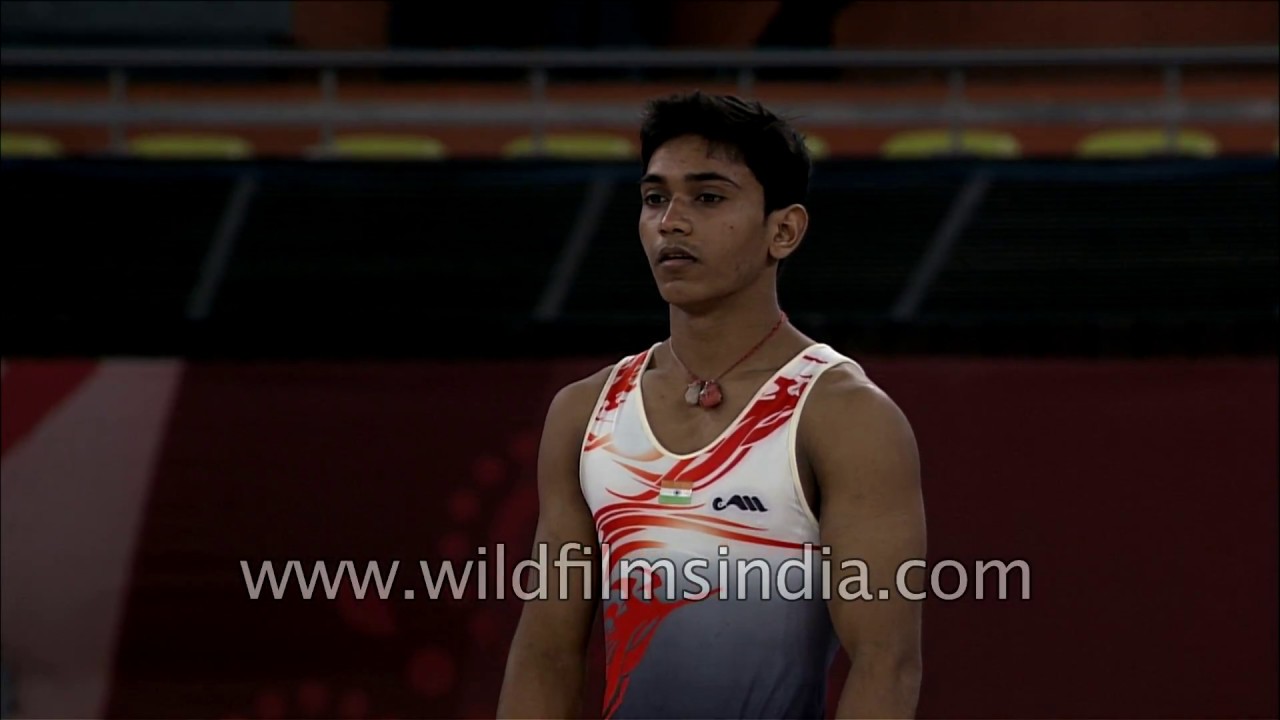 Ashish Kumar performs Gymnastics at Commonwealth Games 2010