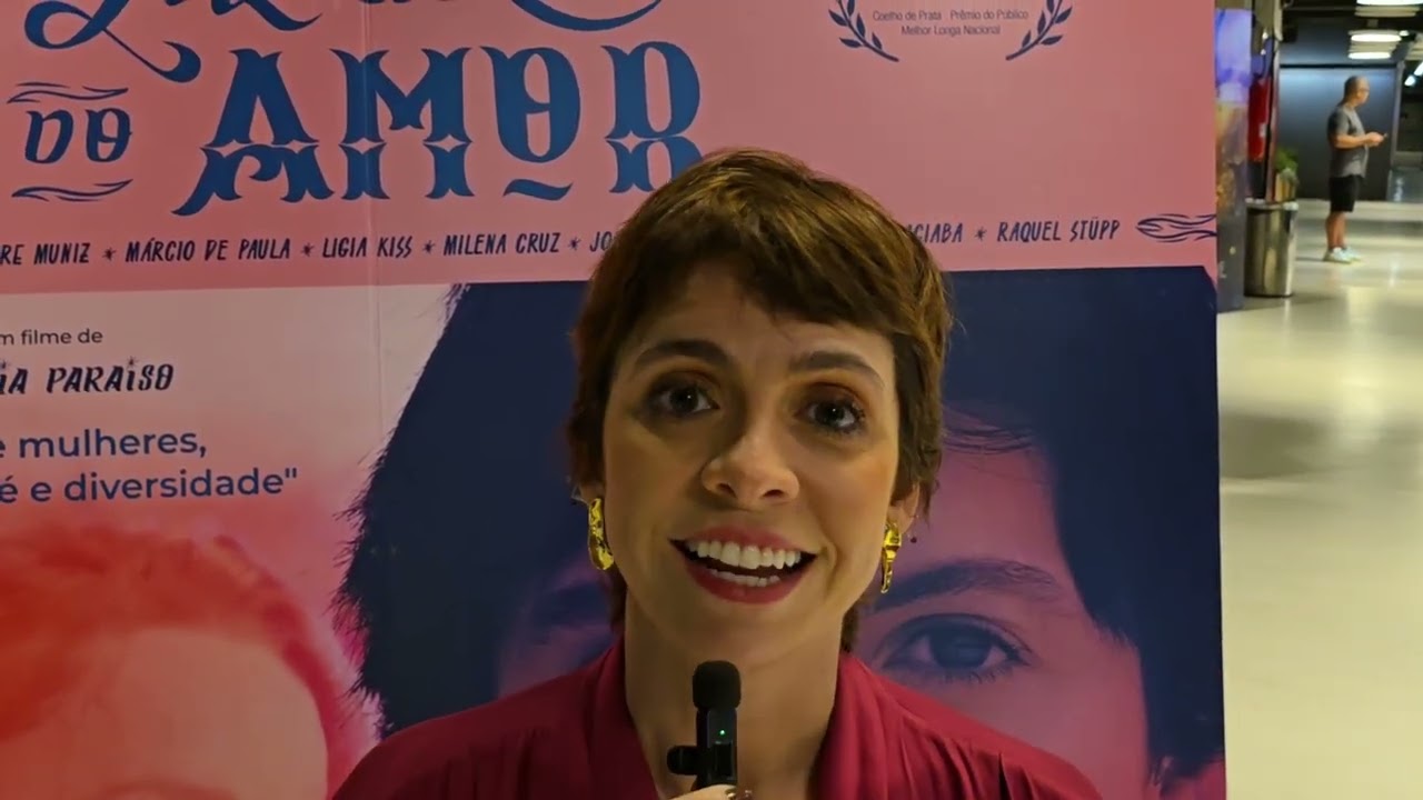 Renata Gaspar convida o p&uacute;blico para assistir ao filme Alegria do Amor