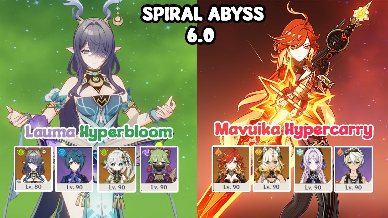 C0 Lauma Hyperbloom & C0 Mavuika Hypercarry | Floor 12 | Spiral Abyss |  Genshin Impact Nod-Krai