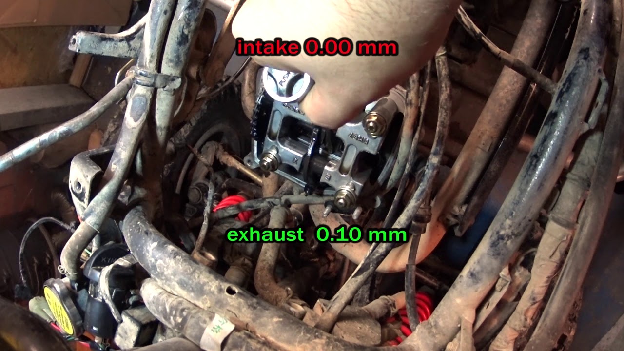 Kymco KXR 250 - valve clearance check & adjustment