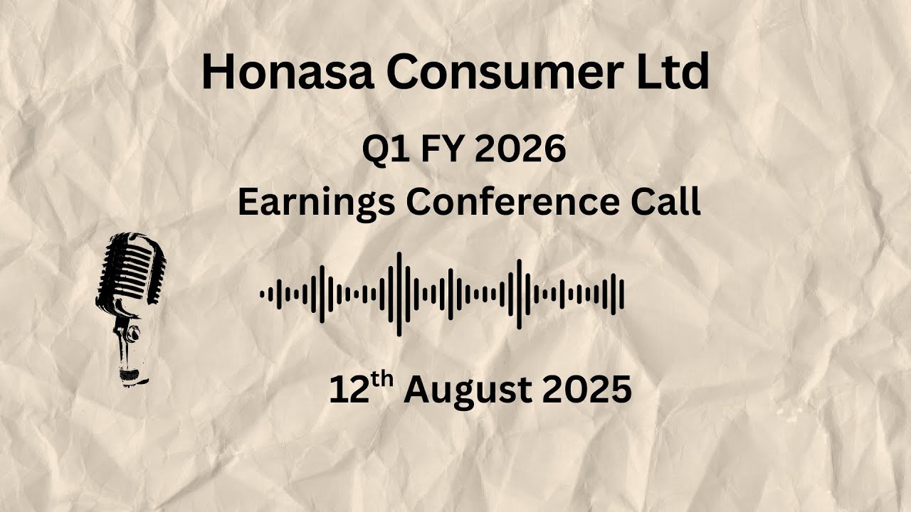 Honasa Consumer Ltd Q1 FY 2026 Earnings Conference Call