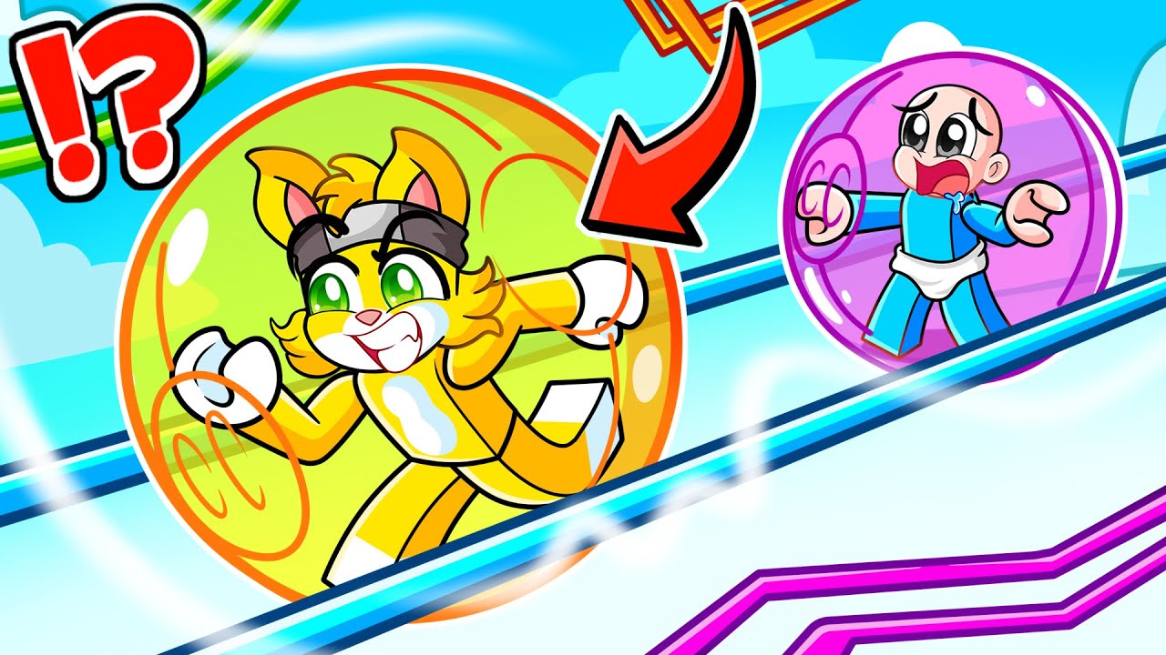 ¡Estamos ATRAPADOS en BOLAS GIGANTES de HAMSTER en Roblox!