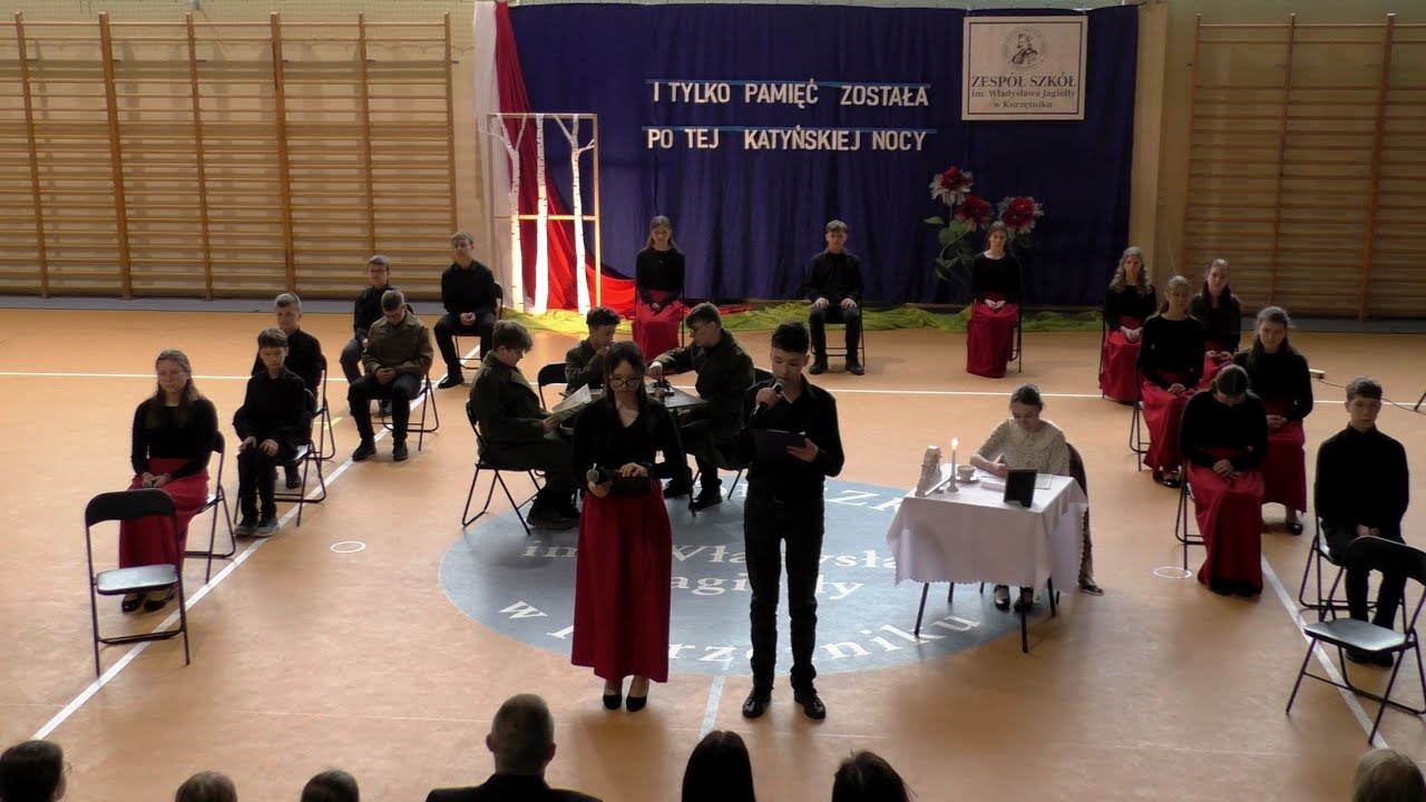 MTI Kurzętnik - Apel z okazji rocznicy Zbrodni Katyńskiej