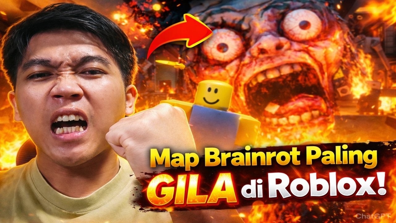 😱 Aku Masuk Map Brainrot… 5 Menit Pertama Langsung NYESEL di Roblox!
