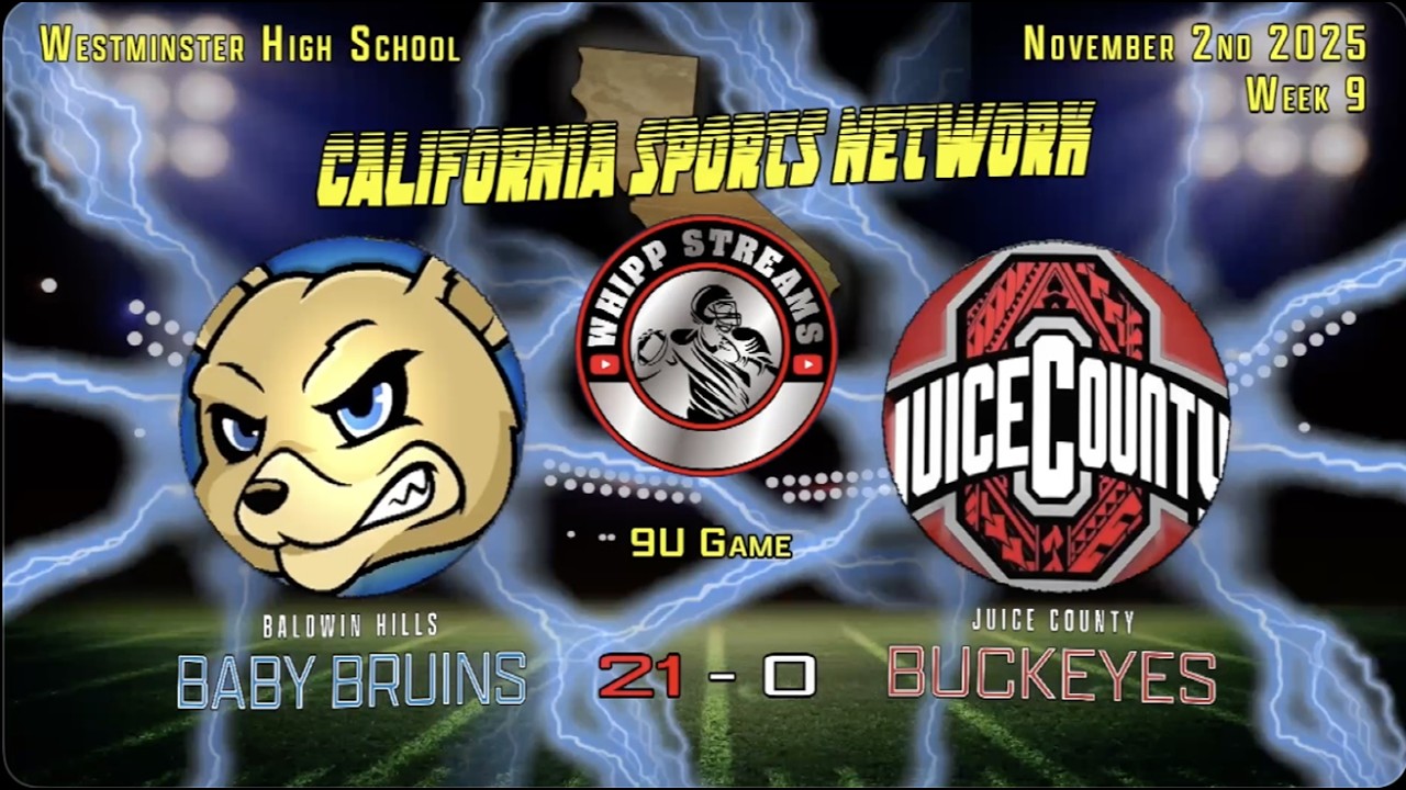 9U - Baldwin Hills Baby Bruins 21 vs JC Buckeyes 0