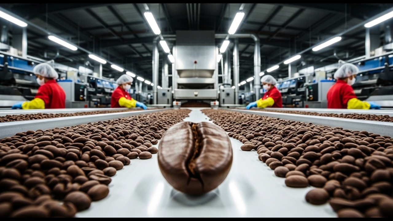 How the World’s Most Expensive Coffee is Made – Inside the Coffee Bean Factory Full Process