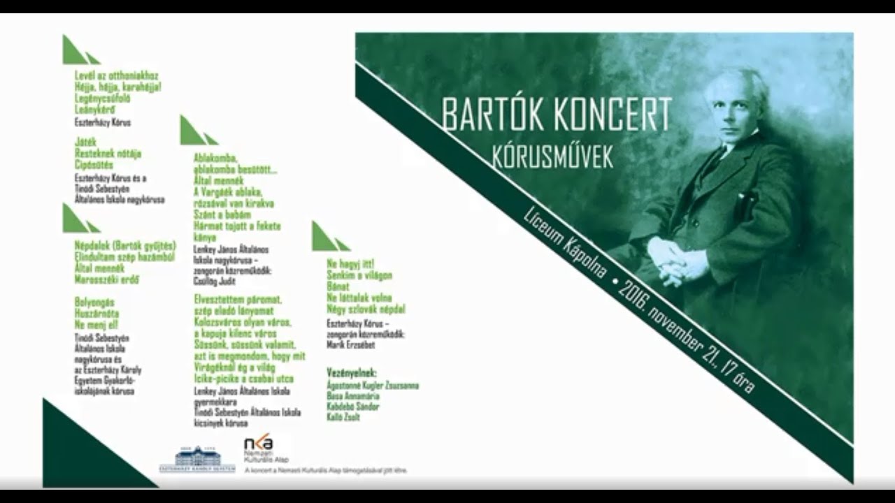 Bartók Koncert Kórusművek Líceum Kápolna