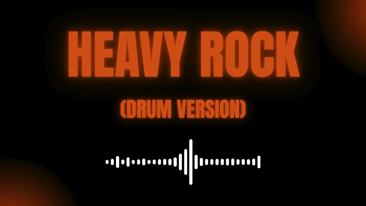 HEAVY ROCK FOR DRUMMERS (87 BPM) Drum version