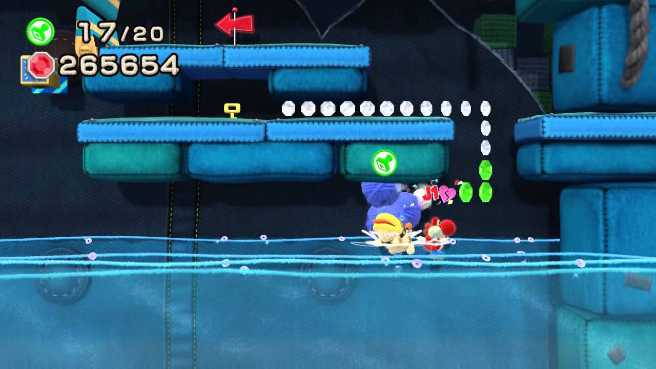 Yoshi’s Woolly World: 4-4. El fuerte acuático de Paratroopa Barrigón