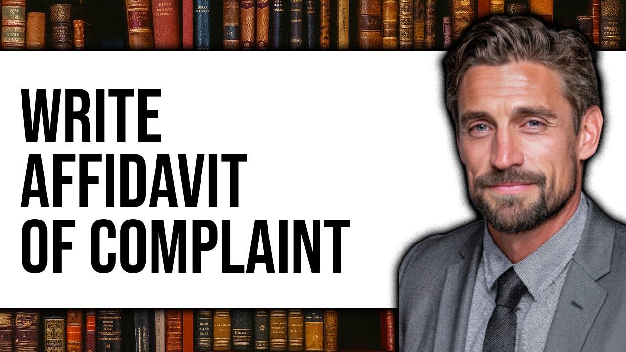 How To Write Affidavit Of Complaint