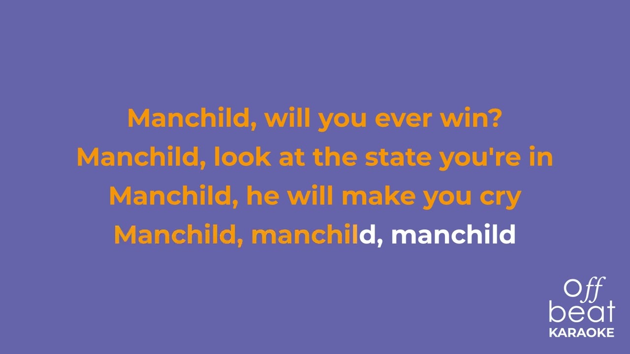 Sia & Neneh Cherry - Manchild (Karaoke Version)