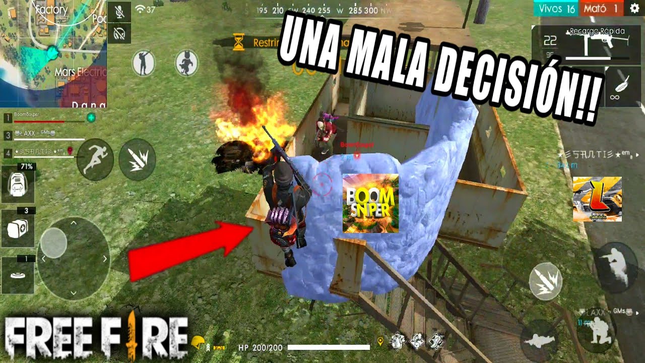 NUNCA DEBIMOS HABER HECHO ESTO EN LA PARTIDA - FREE FIRE c/ BoomSniper y Laxxgames