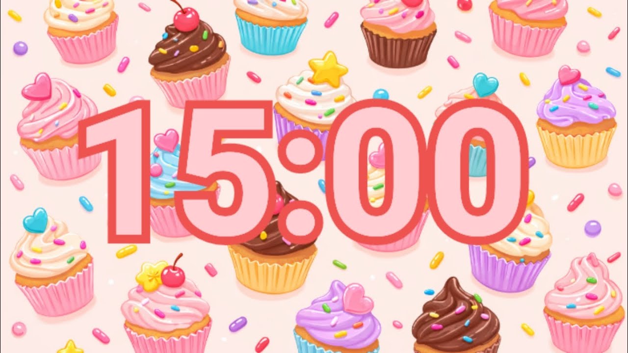 15-Minute Cupcake Sprinkle Timer | Fun Classroom Countdown