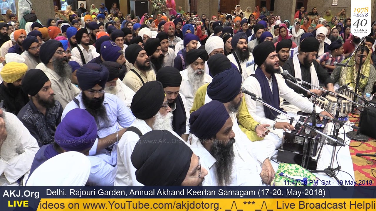 046 Delhi 19May2018 SatEve Rainsabai Bhai Bikramjeet Singh Jee Garhi