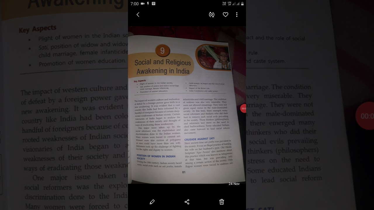 class 8 ch 9 SOCIAL AND RELIGIOUS  AWAKENING  IN INDIA (HISTORY)BY अनुराग  सर