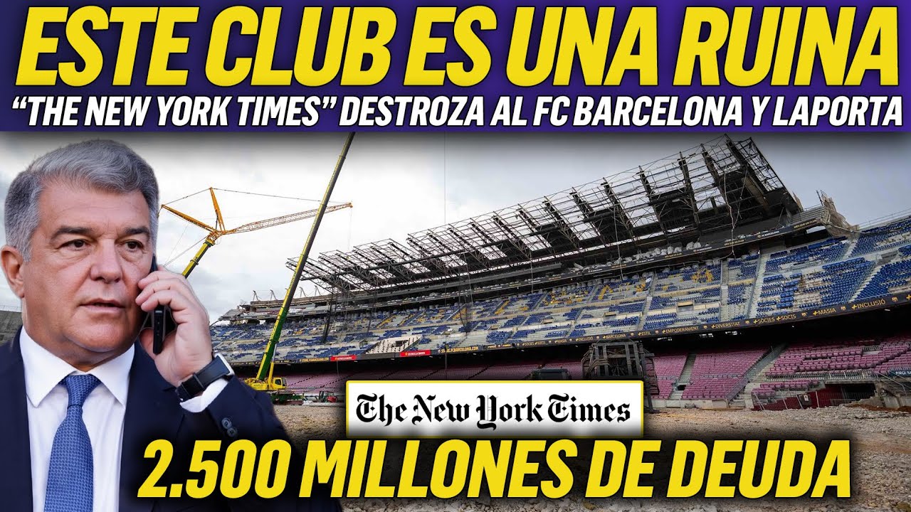 💥 ES UN SECRETO A VOCES: LA DEUDA INASUMIBLE DEL FC BARCELONA NO PARA DE CRECER
