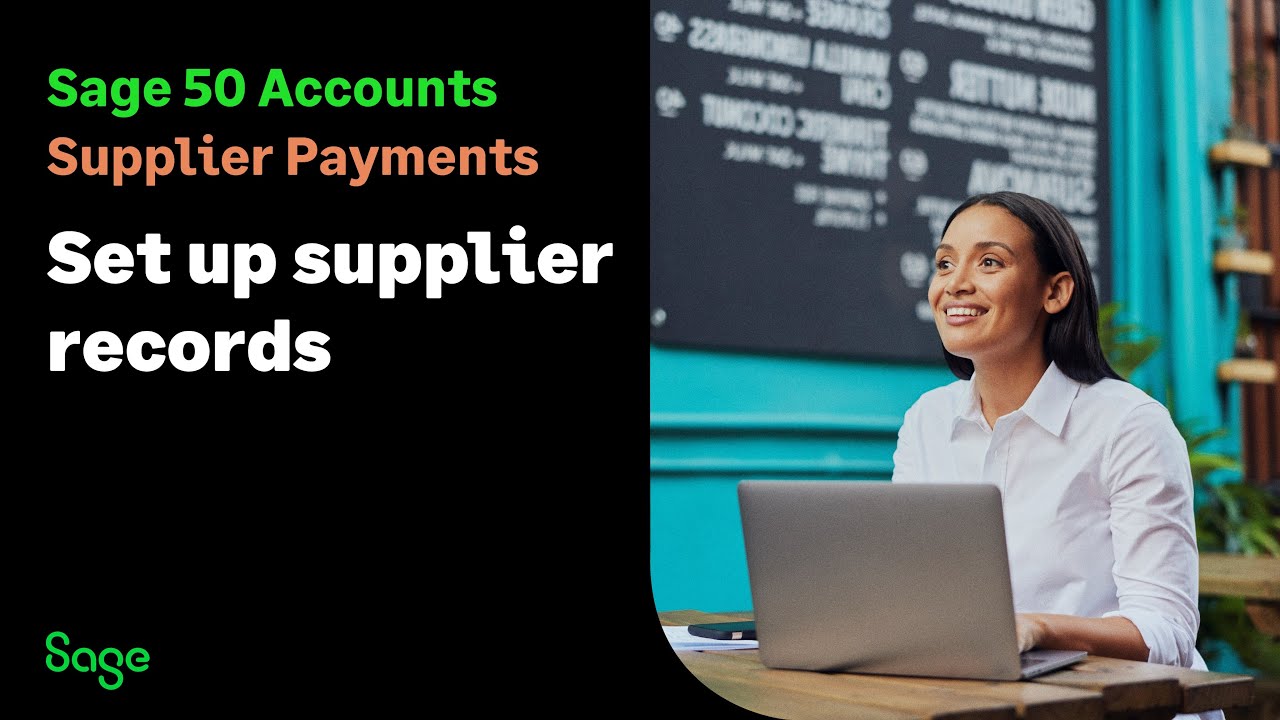 Sage 50 Accounts (Великобритания): Платежи поставщикам - Настройка учета поставщиков
