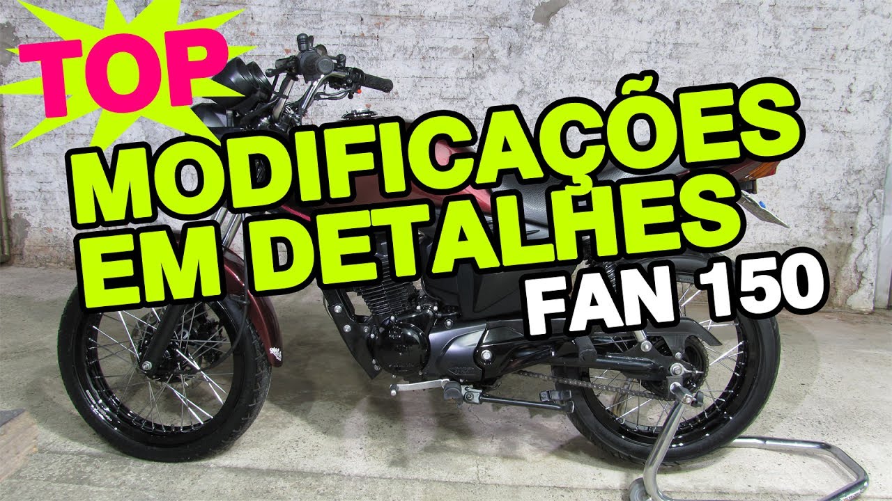 FAN 150 EM DETALHES MODIFICADA PELA CABO ENROLADO GARAGEM - TOP!