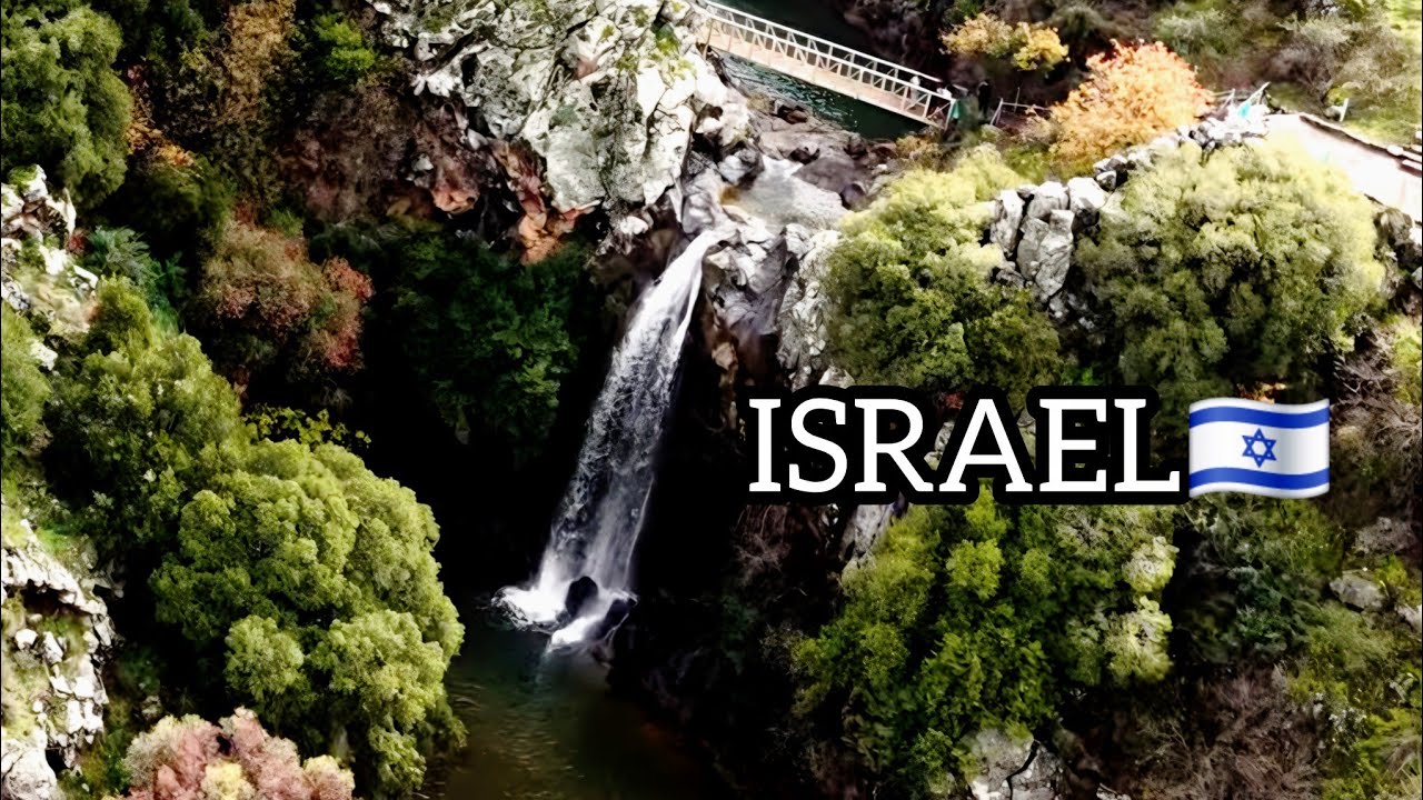 @DJI🫶👍 @Israel #Saar Waterfall #4k #dji #footage 