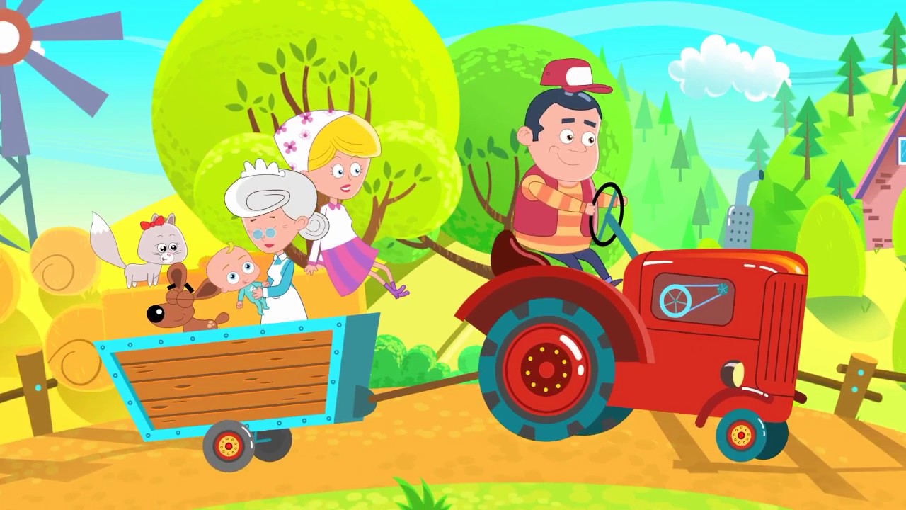 🚜 Taranul e pe camp - cantece pentru copii fermierul Paradisul Vesel TV