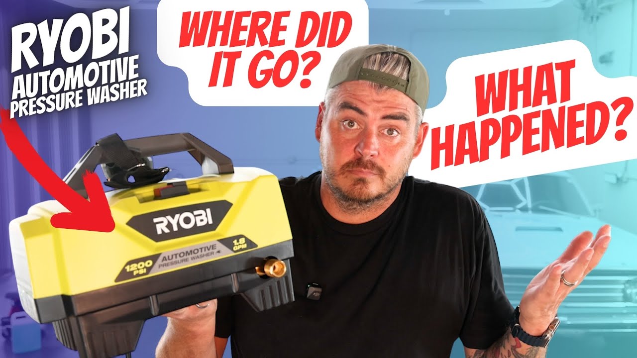 What Happened to the New Ryobi 1200psi 1.8 AUTOMOTIVE PRESSURE WASHER?