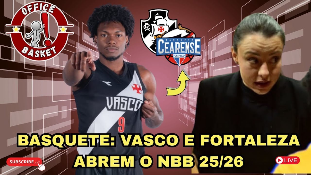 BASQUETE: VASCO x FORTALEZA ABREM O NBB 2025/26 #basquete #nbb #basquetebrasileiro #vasco #fortaleza