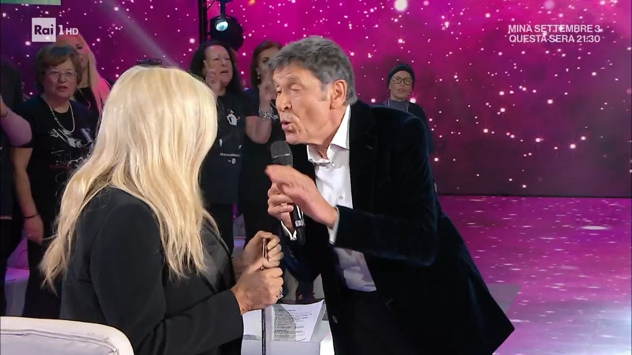 Gianni Morandi canta il nuovo singolo 