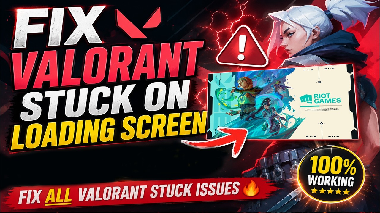 How To Fix Valorant Stuck On Loading Screen 2026 | Fix All Valorant Stuck Issues