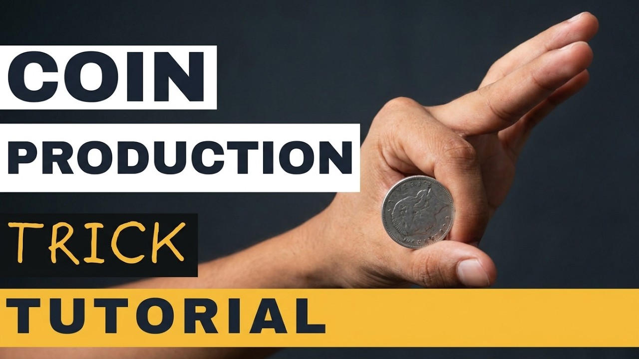 Amazing Coin Production Magic Trick Tutorial!