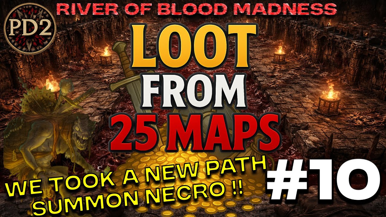 PD2 S12 – Loot From 25 Maps #10 (Summon Necro Swap + Puzzleboxes!) #pd2 #diablo2
