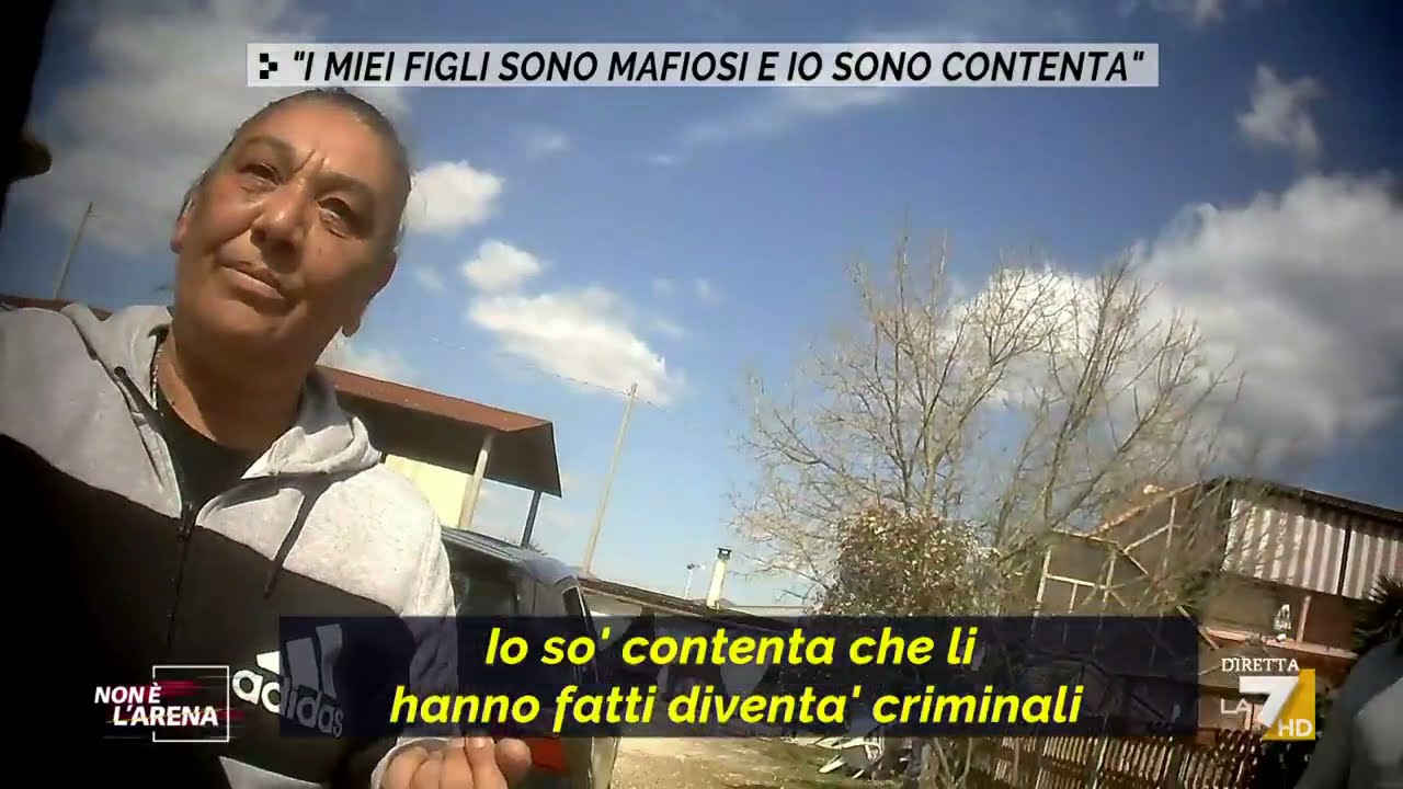 Maria Grazia Di Silvio a Non è l'Arena: 'Sono contenta che ora i miei figli sono mafiosi '