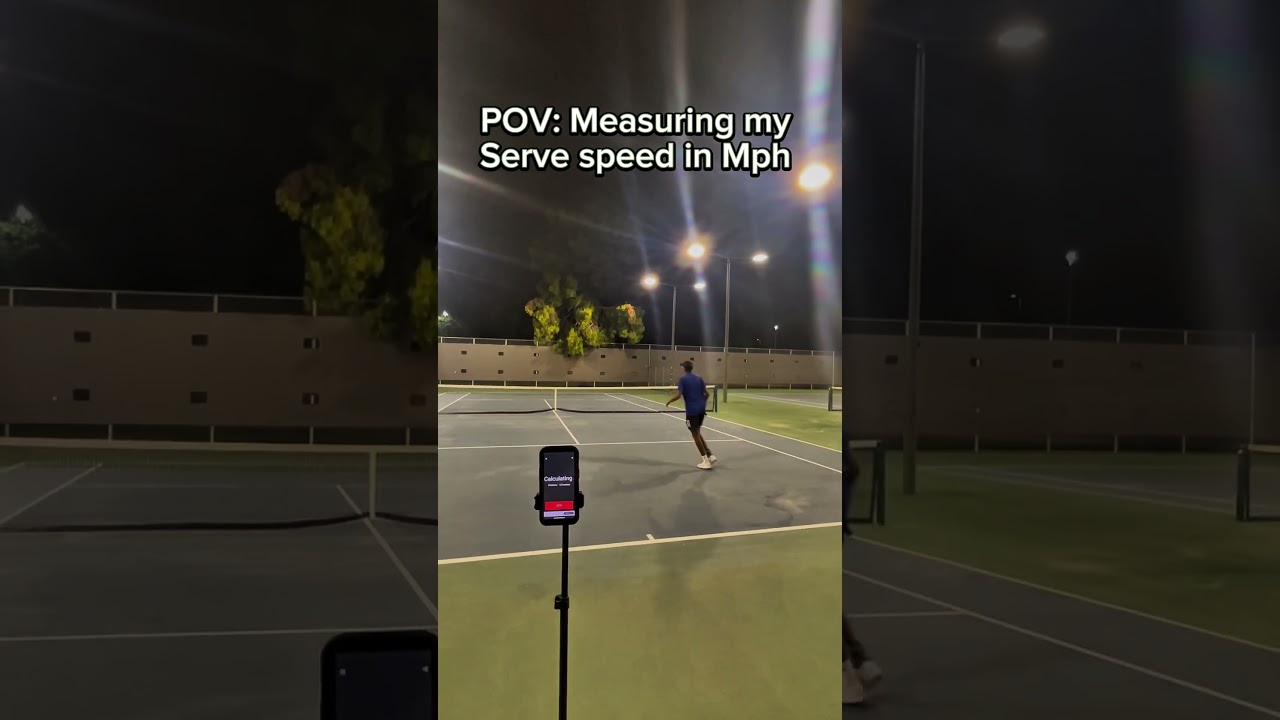 Measuring My Serve Speed in Mph⚡️🎾 #tennis #tennisplayer #athlete