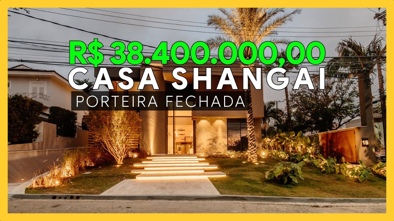 CASA SHANGAI - LUXO CONTEMPORÂNEO POR R$ 38.400.000,00 - ALPHAVILLE-SP