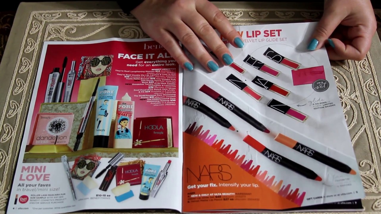 ASMR Page Turning ~ Ulta Magazine Aug '17 ~ No Mat Scratching/No Marker