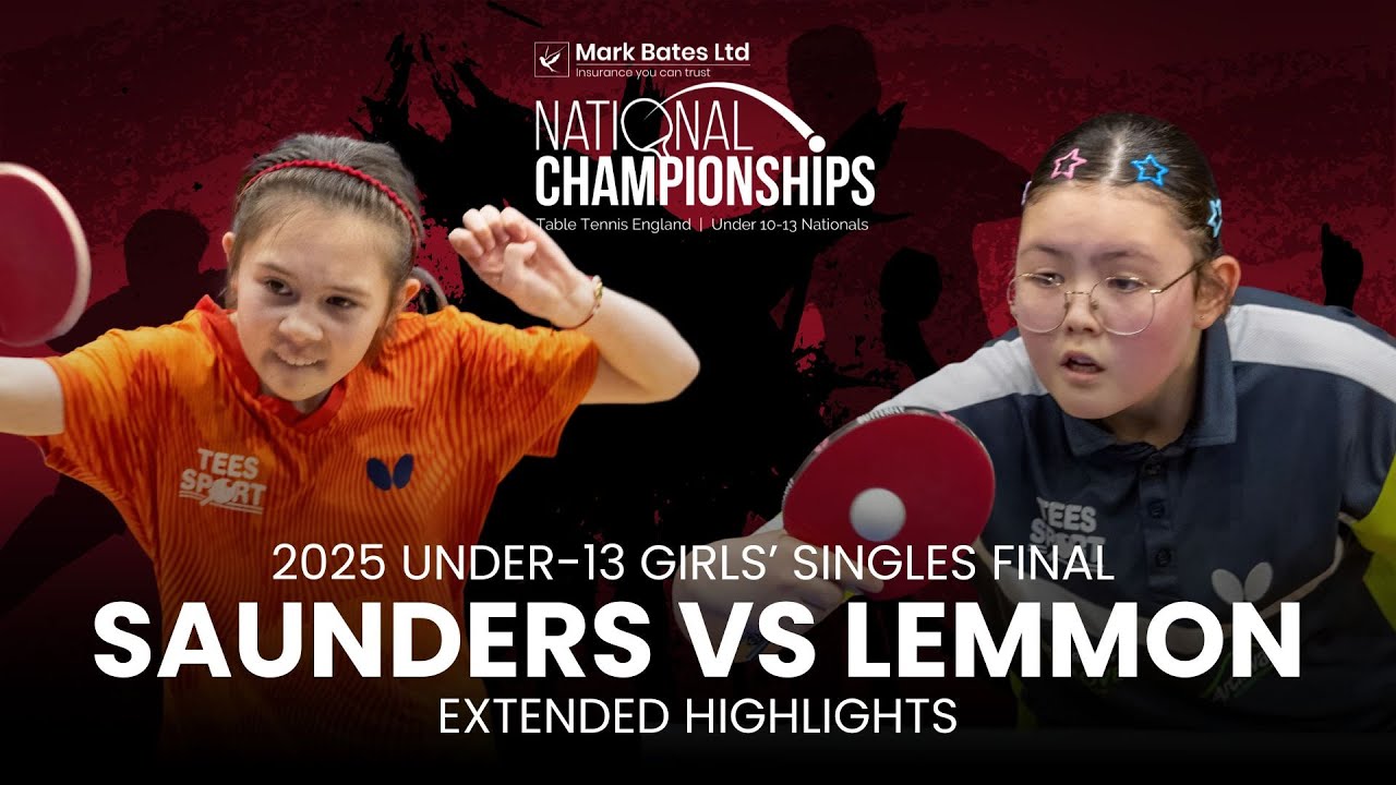 2025 Under-13 Girls' Singles Final Highlights - Hannah Saunders vs Amber Lemmon