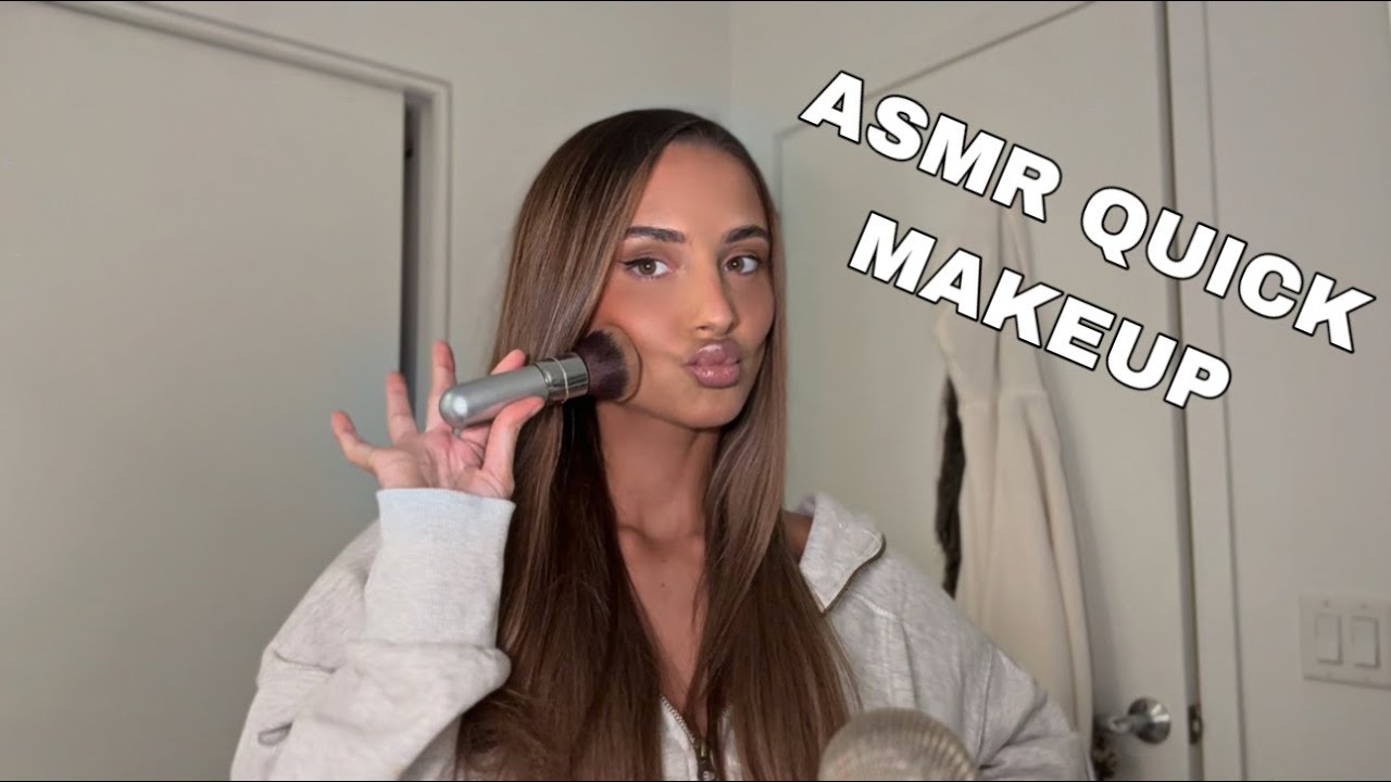 ASMR quick makeup soft spoken ✨
