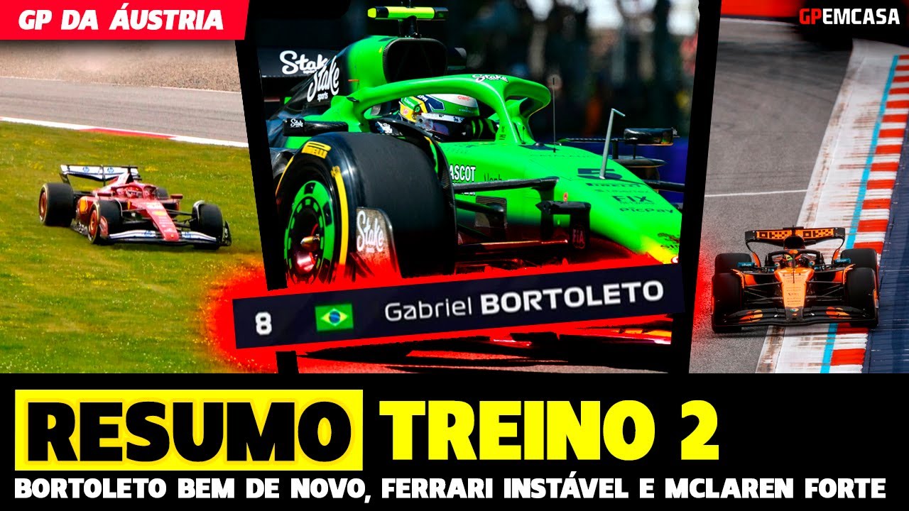 🚨TL2: BORTOLETO MUITO BEM DE NOVO, FERRARI INST&Aacute;VEL E MCLAREN ASSUME PONTA | F&Oacute;RMULA 1 |GP EM CASA