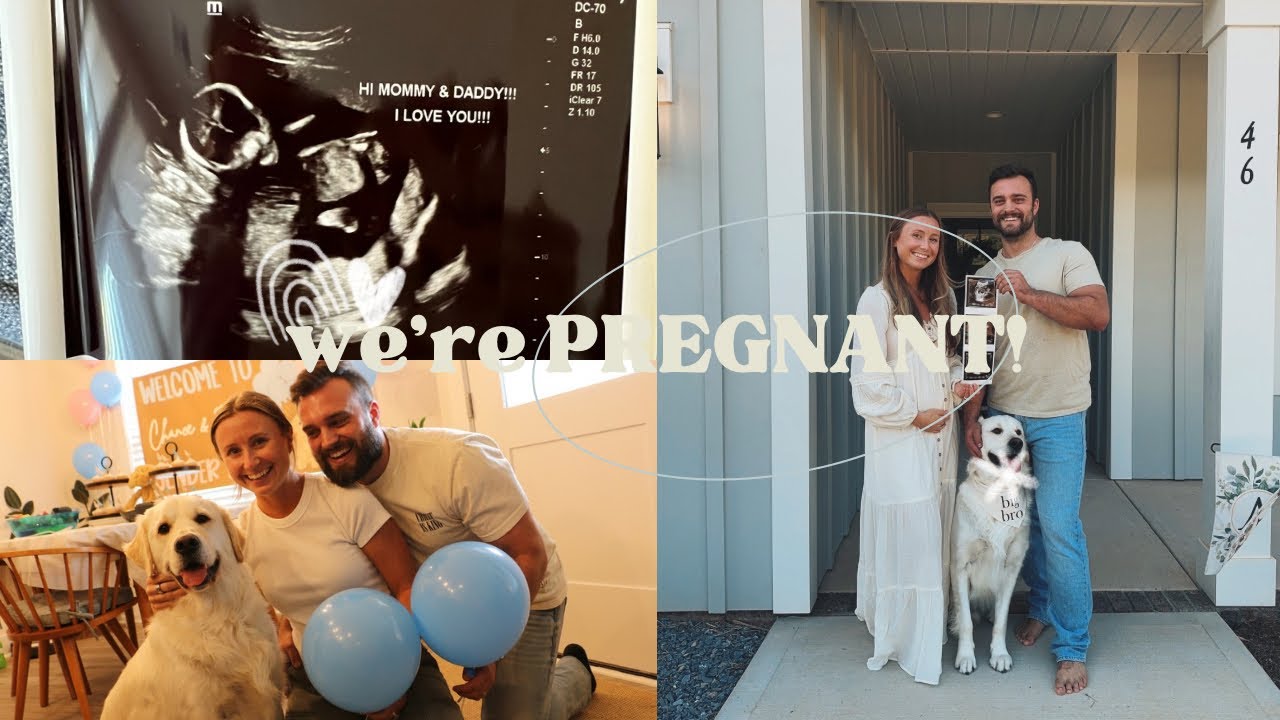 VLOG: WE’RE PREGNANT! | finding out we’re pregnant | telling family & friends | gender reveal party 