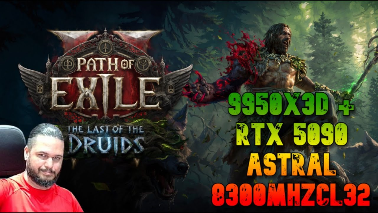 🚨 Lançamento Path of Exile 2: The Last Druid – TESTANDO no PC MONSTRO (RTX 5090 + 9950X3D)