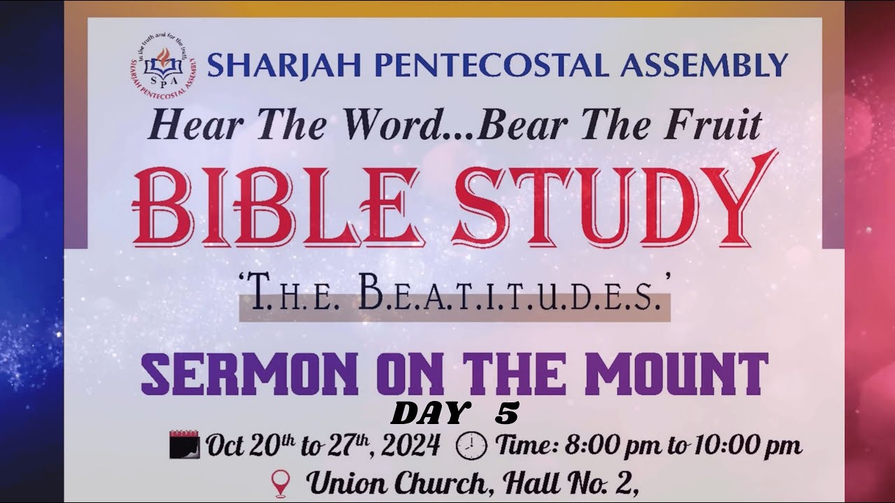 Sermon On The Mount | Bible Study | Day 5 Pr  Chase Joseph