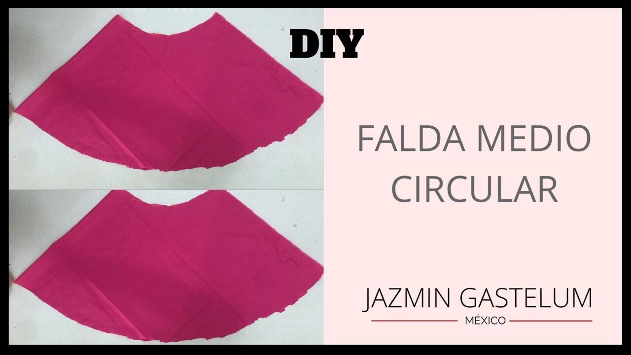Falda Medio Circular F&Aacute;CIL: Gu&iacute;a Paso a Paso para Principiantes | Costura R&aacute;pida y Bonita