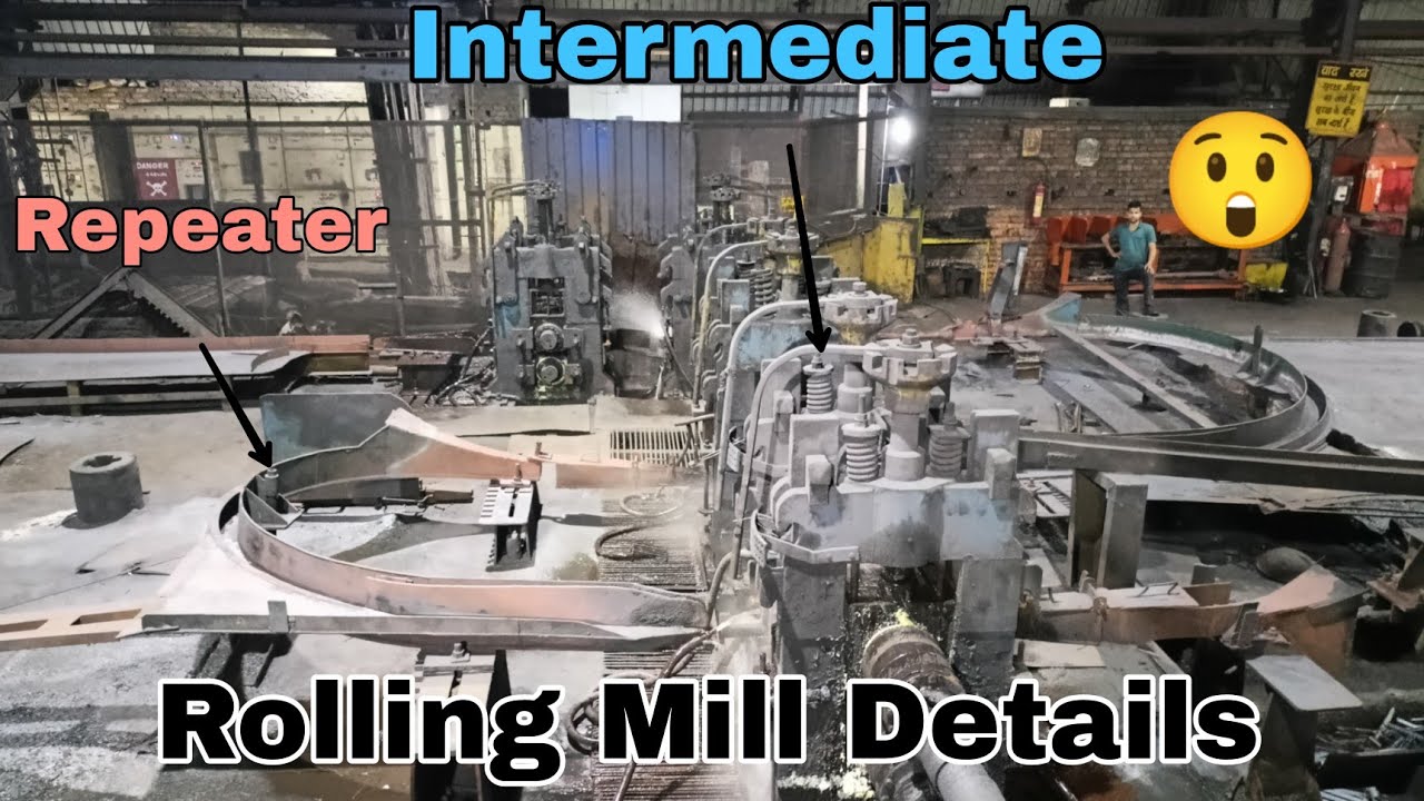 Rolling Mill// Repeater Rolling Mill Details/ रोलिंग मील ओवरऑल रफिंग से कूलिंग बेड तक l