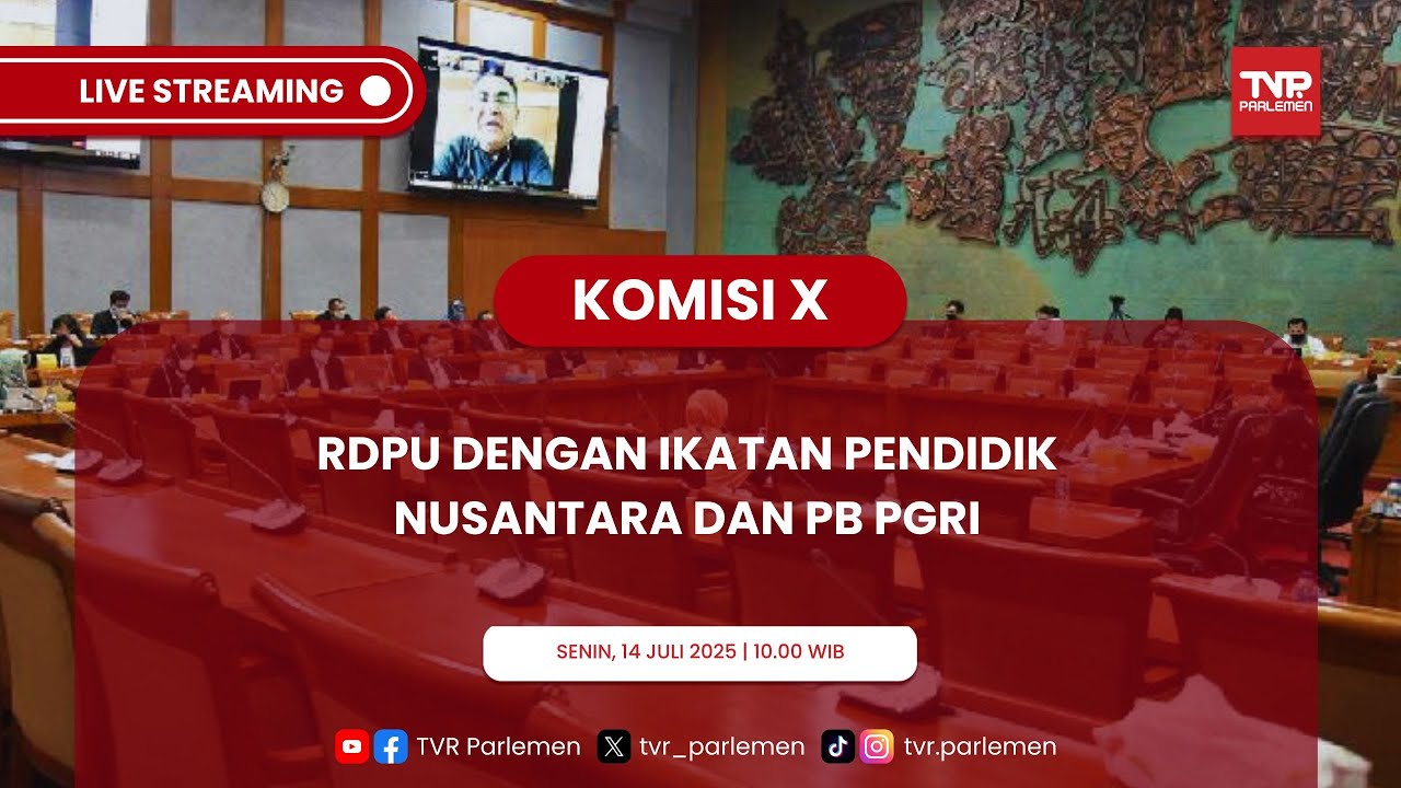 KOMISI X DPR RI RDPU DENGAN IKATAN PENDIDIK NUSANTARA DAN PB PGRI