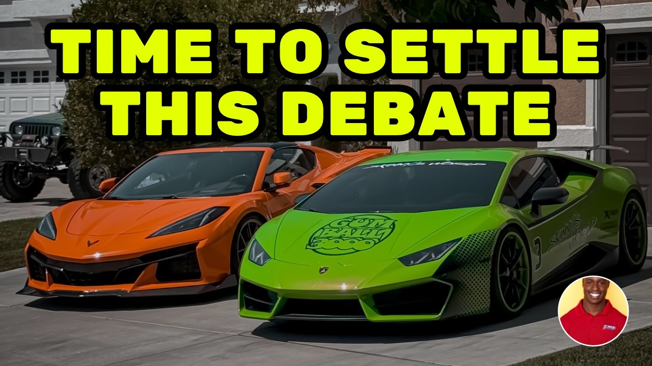 Supercar War: C8 Z06 vs Lambo Hurracan...Settling the BATTLE on VIDEO