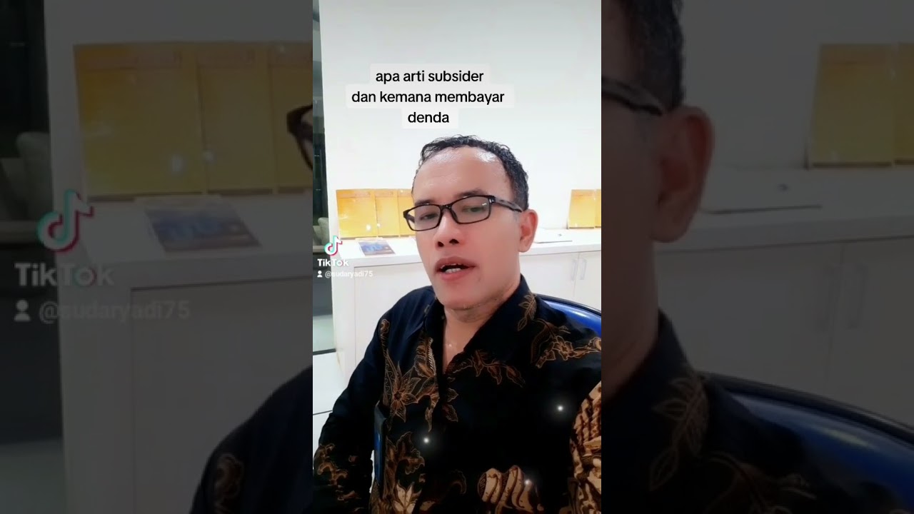 apa itu subsider dan kemana membayar denda subsider? di #subscribe ya bro