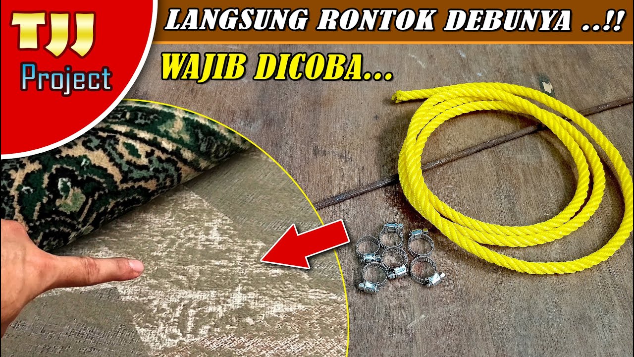 Membuat alat perontok debu karpet / permadani,