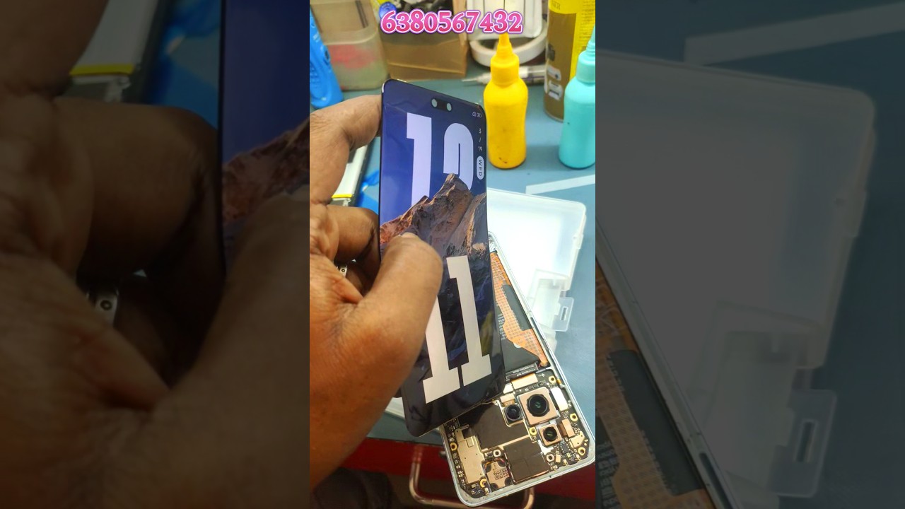 🔥Xiaomi 14 civi edge front glass replacement 🔥 Jerry mobile care trichy #glassreplacement #shorts