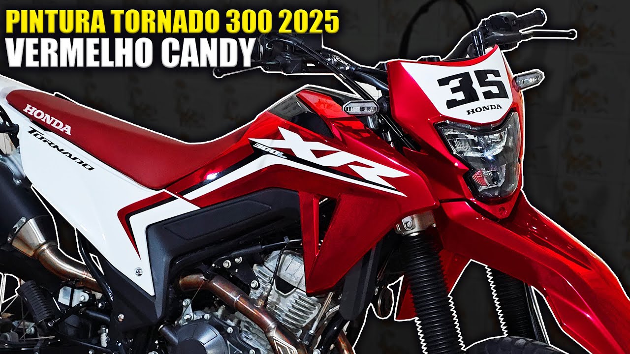 PINTURA VERMELHO CANDY TORNADO 300 - RESTAURA&Ccedil;&Atilde;O ACIDENTE