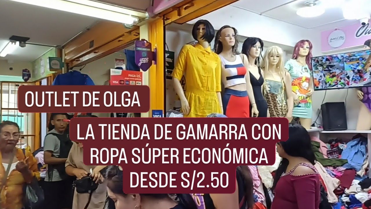 FUI AL OUTLET DE OLGA Y HAY ROPA DE S/2.50 EN GAMARRA