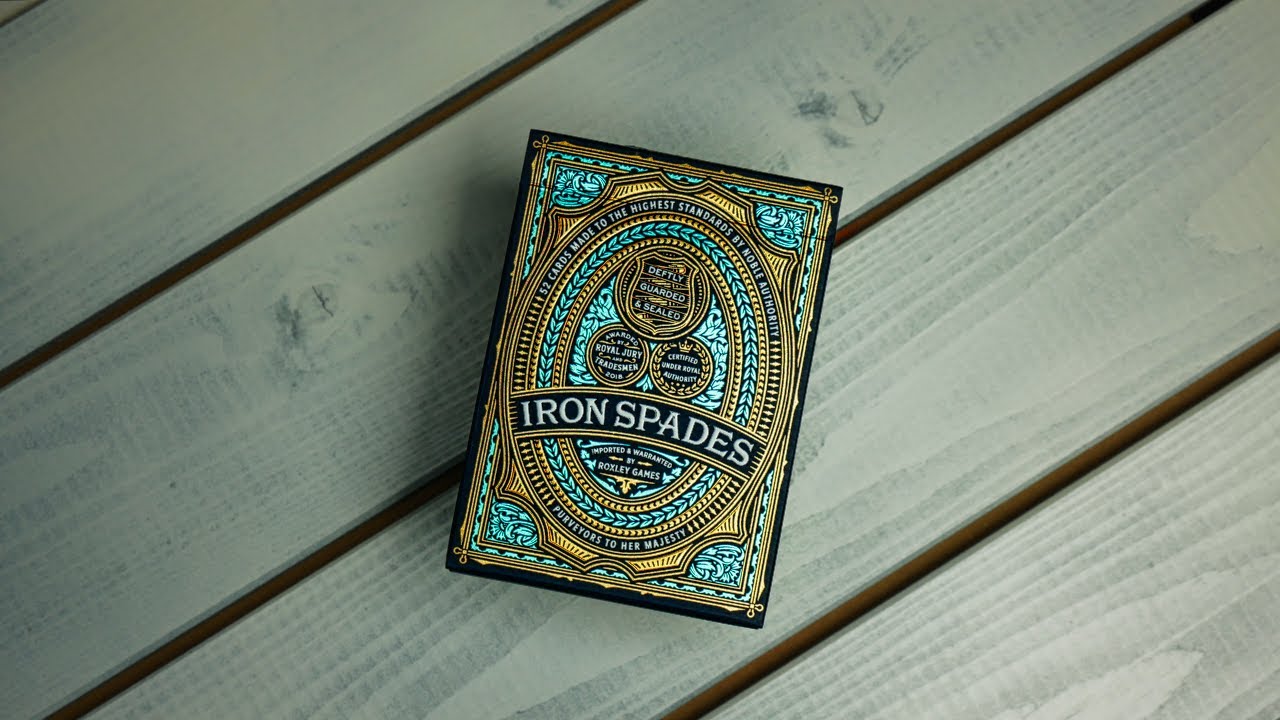 Iron Spades by Gavan Brown of Roxley Games | ASMR Playing Cards Opening